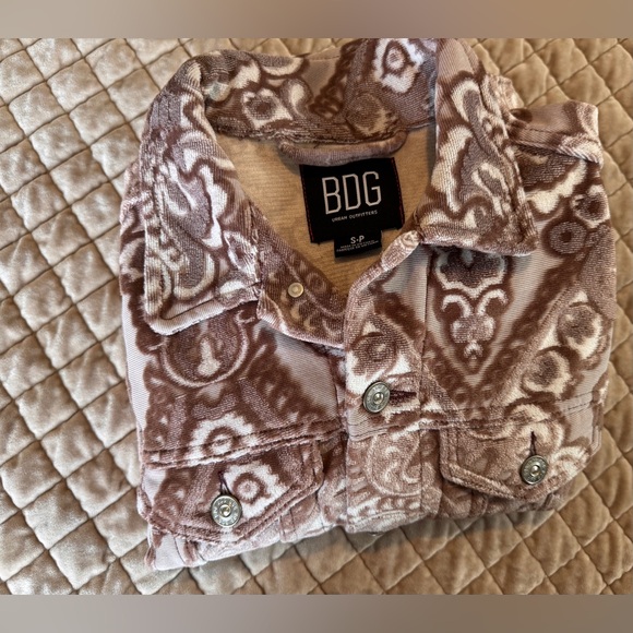 BDG Urban Outfitters Paisley Trucker Jacket Indie Boho Festival Small Unisex - Picture 9 of 9